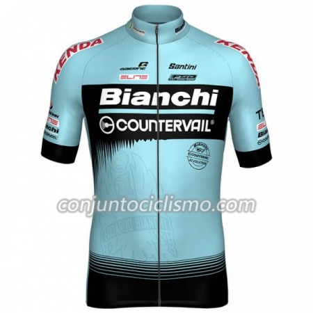 Maillot mangas cortas 2018 Bianchi Countervail N001